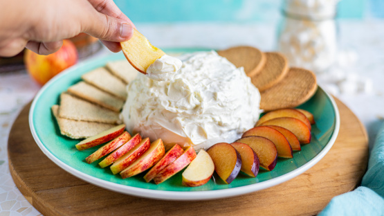 Marshmallow Cream Cheese Fruit Dip